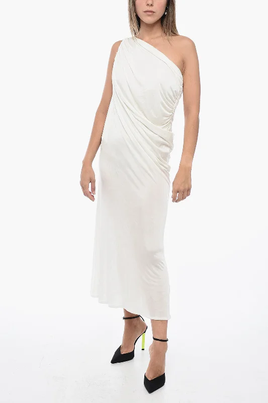 ANDREADAMO One-Shoulder Draped Dress S Standard size