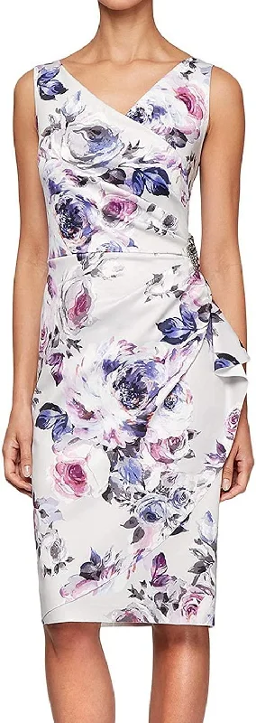 Alex Evenings AE8260213 Sleeveless Short Formal Dress