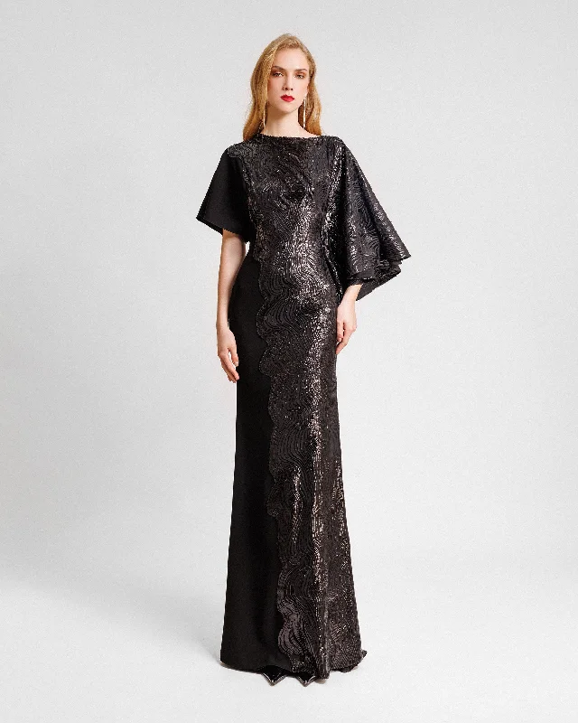 Asymmetrical Neckline Dress