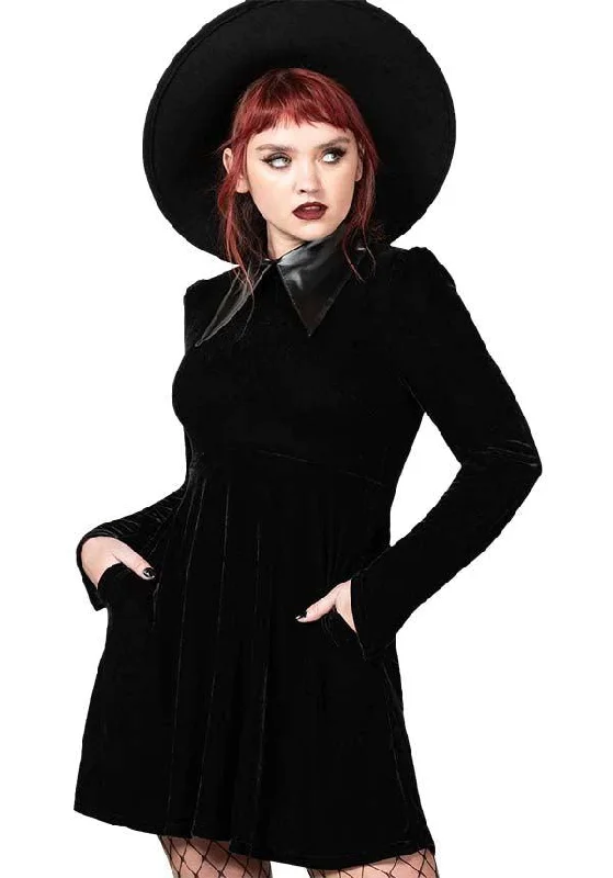 Cathedral II [Black] | SKATER DRESS
