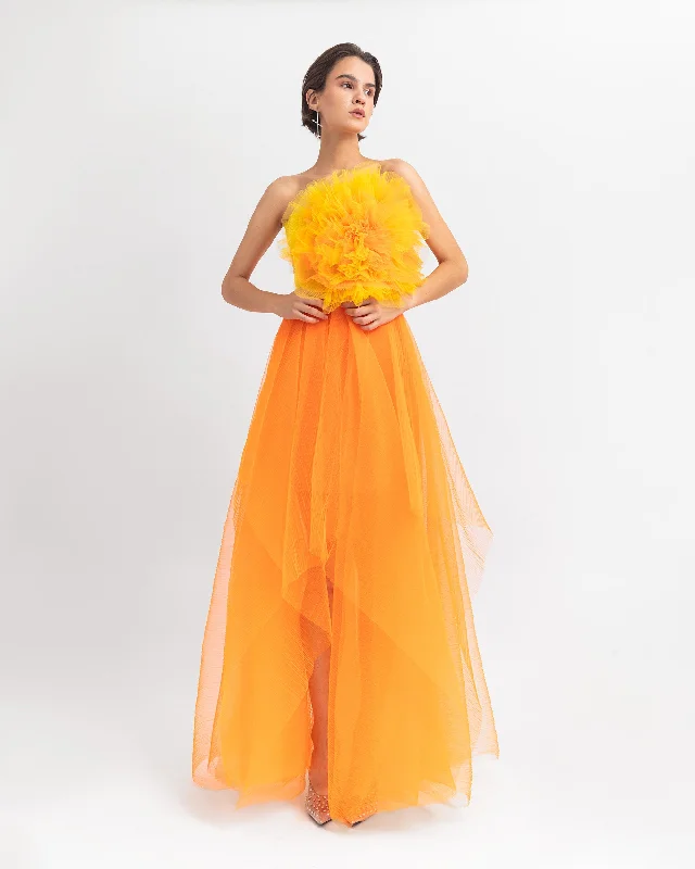 Flower Draped Dress