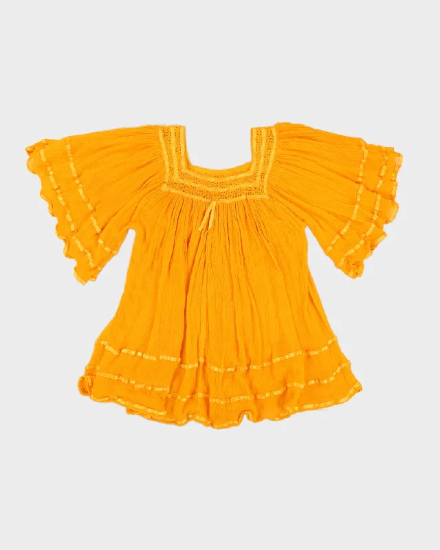 Orange Smock Beach Dress - S / M / L