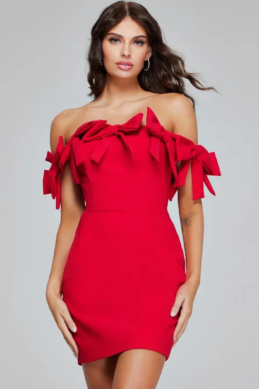 Jovani 40185 Short Formal Cocktail Fitted Dress