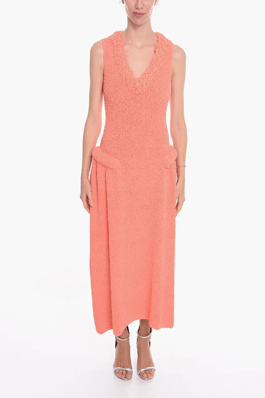 Bottega Veneta Padded Detail TOWELLING Terry Dress S Standard size
