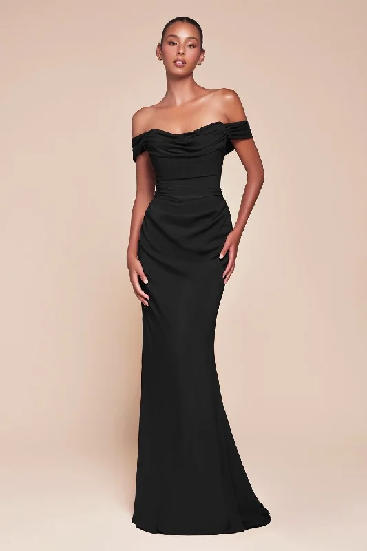 Cinderella Divine 7433 Long Formal Fitted Prom Dress