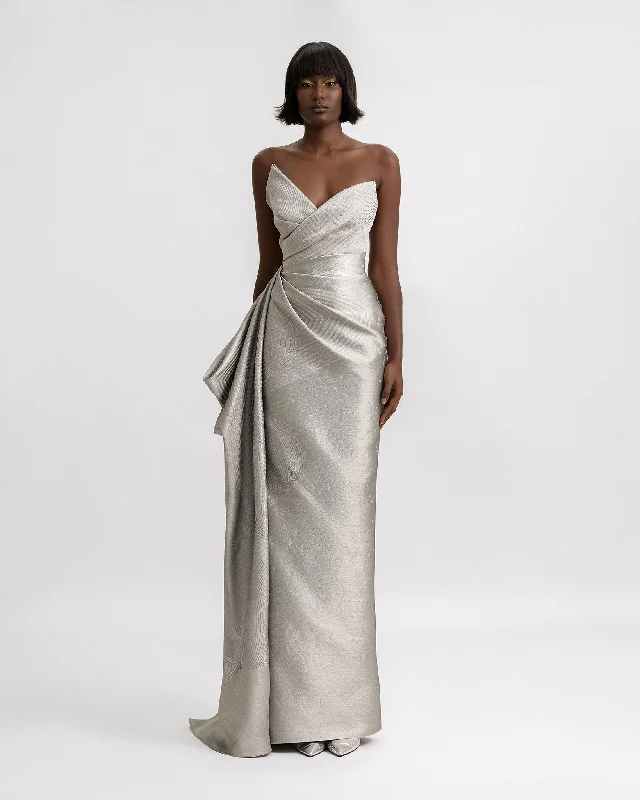 Asymmetrical Neckline Dress
