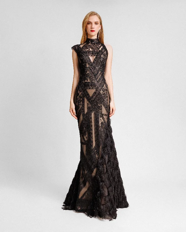 Patterned Lace Dress