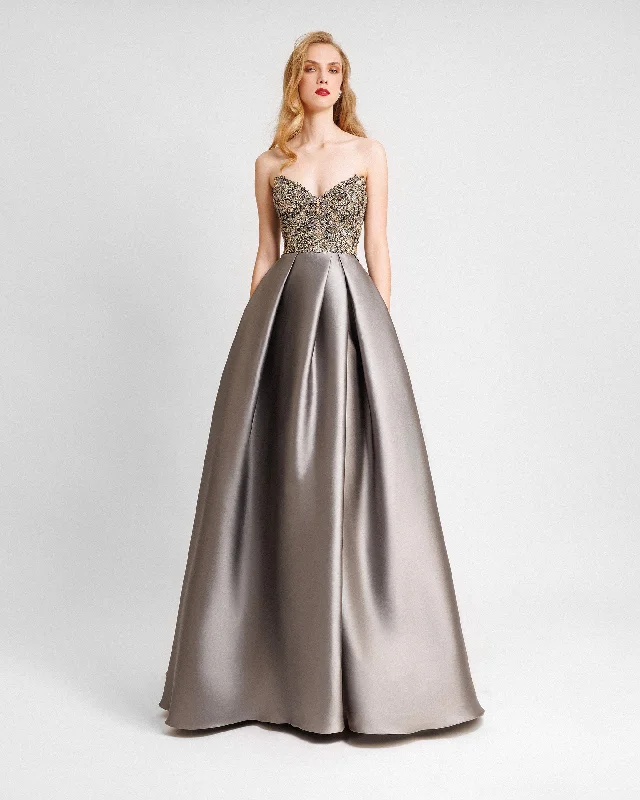 Strapless Beaded Dress