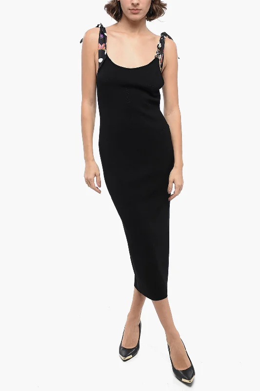 Versace Open-back BUTTERFLIES Dress with MEDUSA Detail