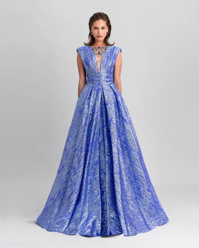 Princess Cut Blue Dress