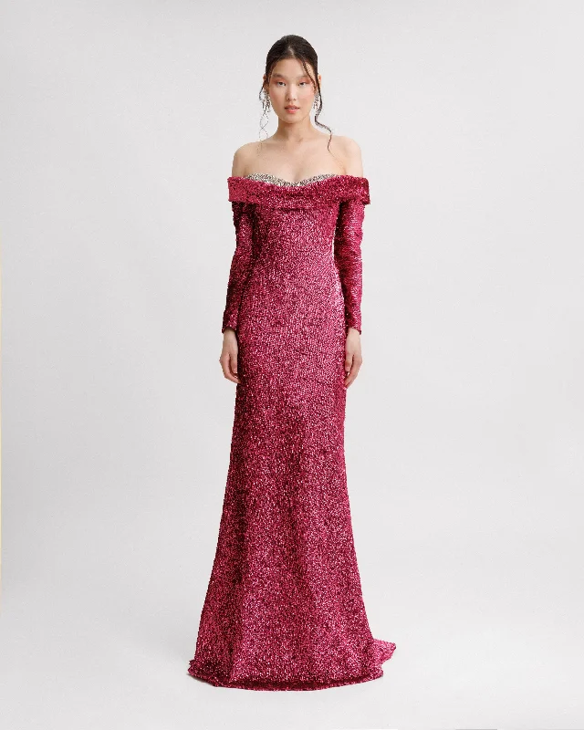 Beaded Neckline Dress
