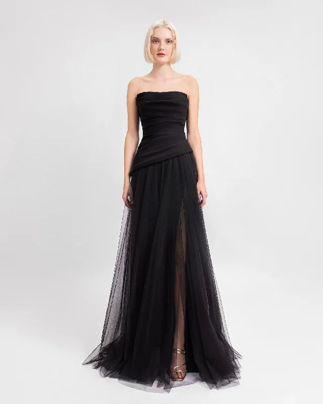 Asymmetrical Draped Corset Dress