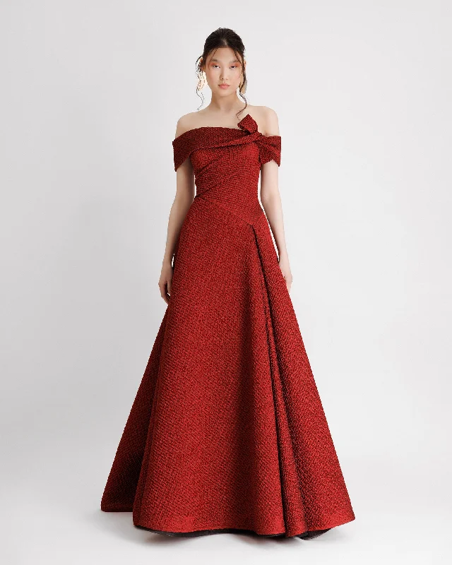 Jacquard Waistline Dress