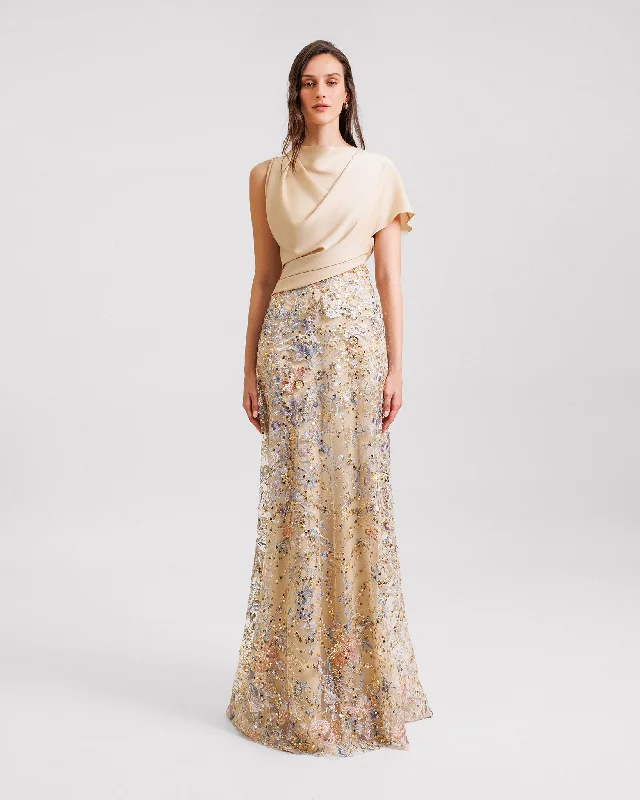 Fully Beaded Skirt Dress