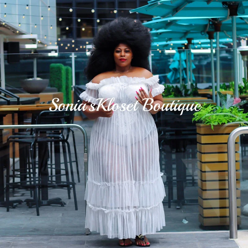 MS-MESH COVERUP DRESS