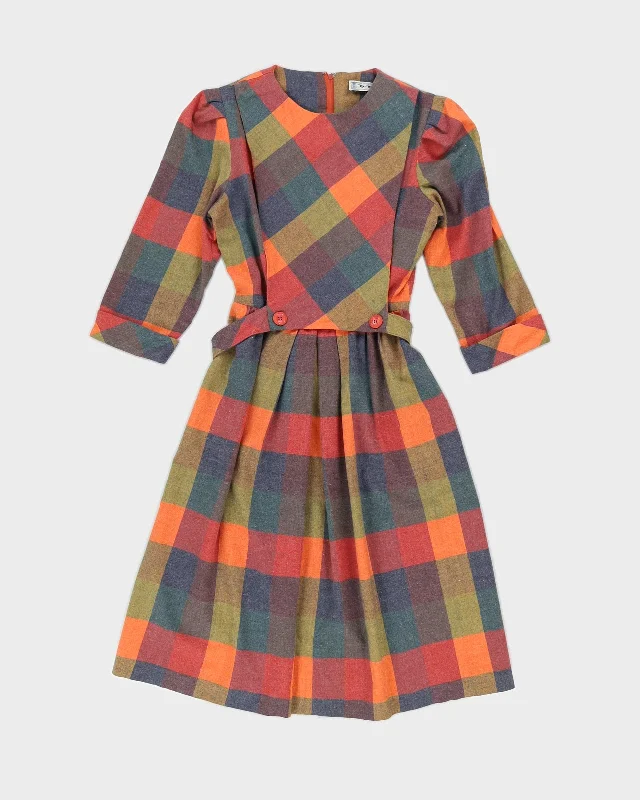 1960s Nu Mode Checked Dress - S