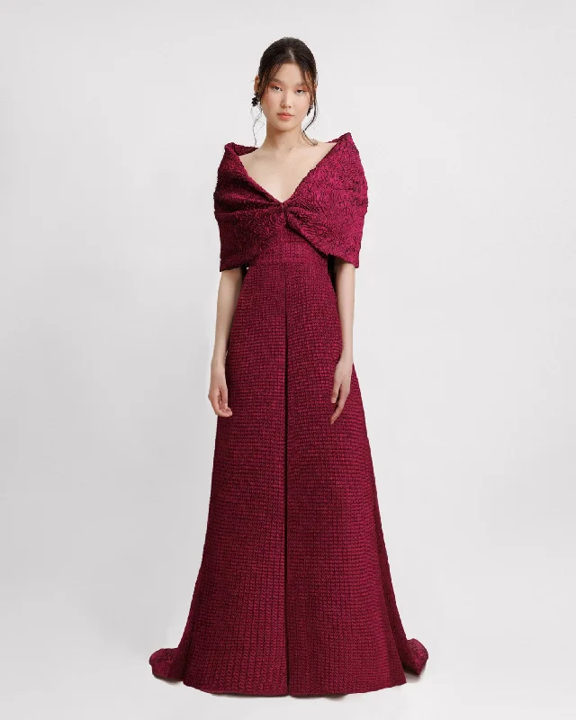 Plunging V-Neckline Dress