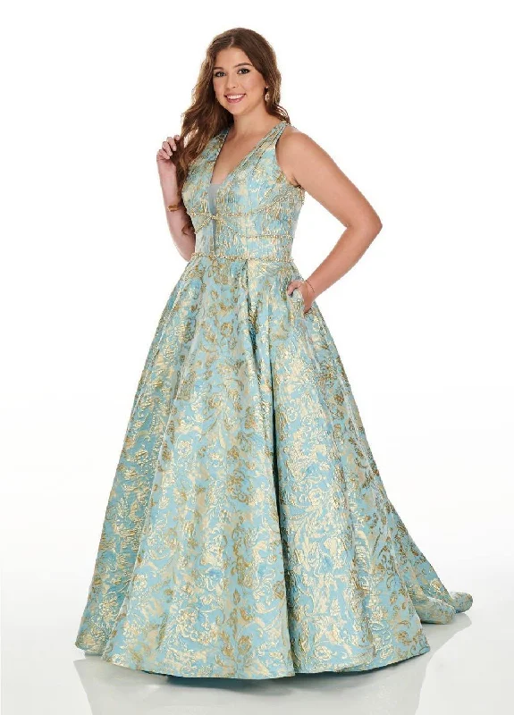 Rachel Allan Long Plus Size Prom Dress Ball Gown