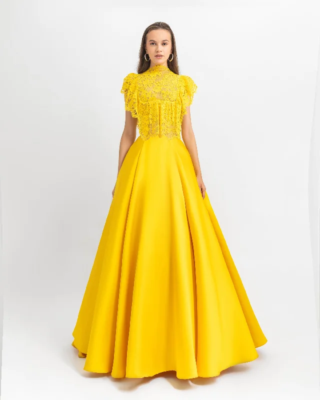 Wide Cut Long Dress