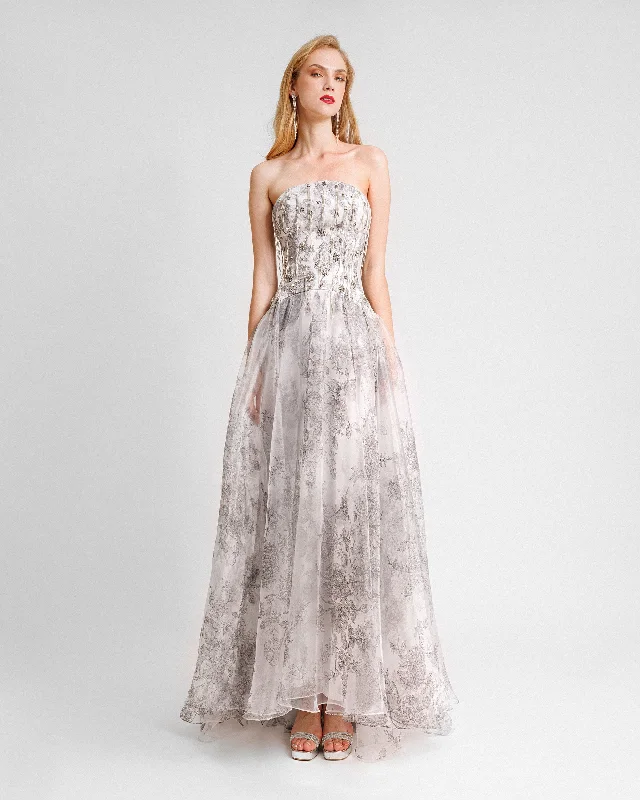 Strapless Beaded Dress