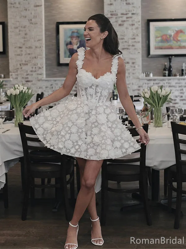 Elegant Spaghetti Strap Sleeveless A-line Lace Homecoming Dresses For Party Online, HD1046 Elegant Spaghetti Strap Sleeveless A-line Lace Homecoming Dresses For Party Online, HD1046