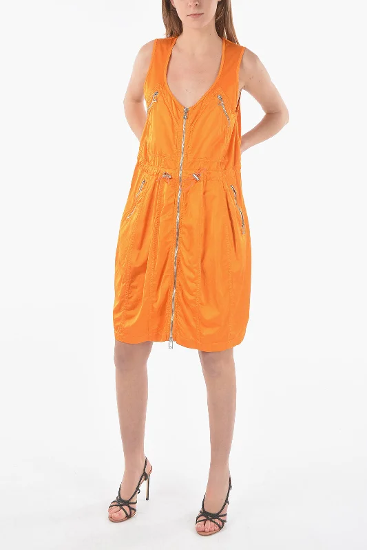 Bottega Veneta Full Zip Closure Mini Utility Dress 40 Italian size