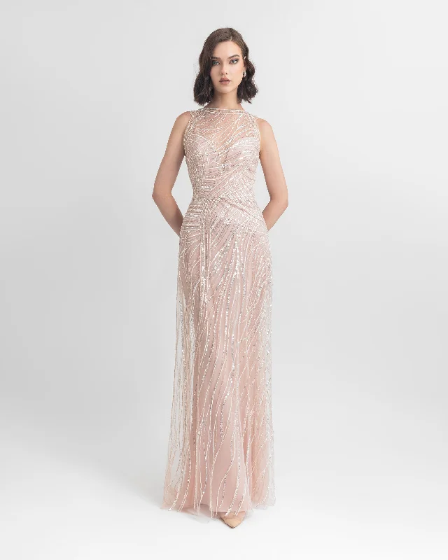 Heart Shape Sequin Dress