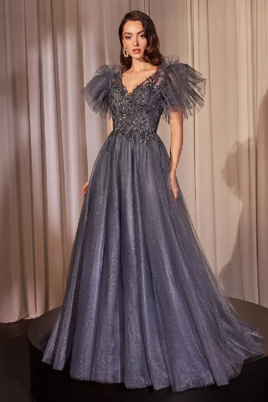 Cinderella Divine CM359 Long Glitter Prom Formal Dress