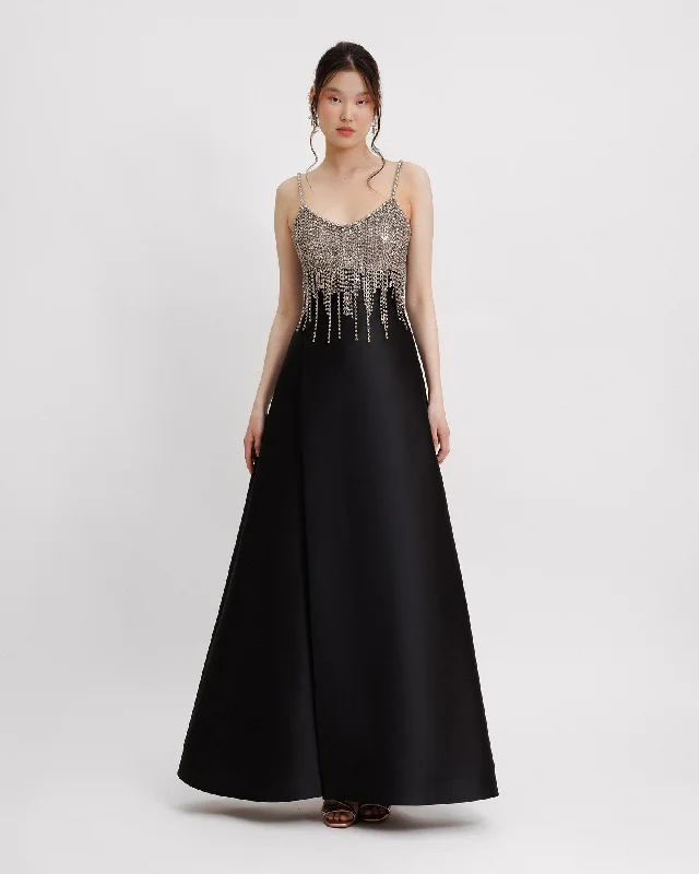 Beaded Tassels Long Dress