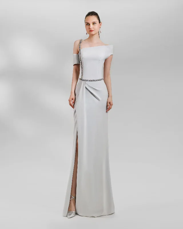 Asymmetrical Neckline Dress