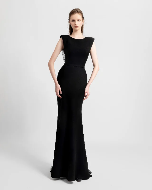 Open Back Slim-Cut Dress