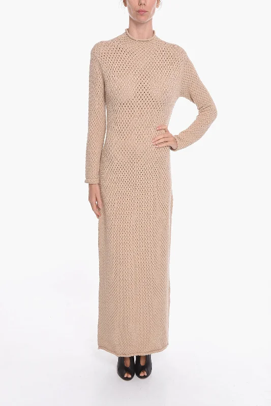 Aeron Viscose-knit SHELA Long Dress with Turtleneck Xs Standard size