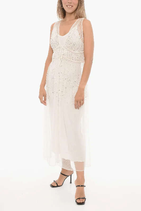 AllSaints Tulle ROBYN Dress with Sequin 44 Italian size