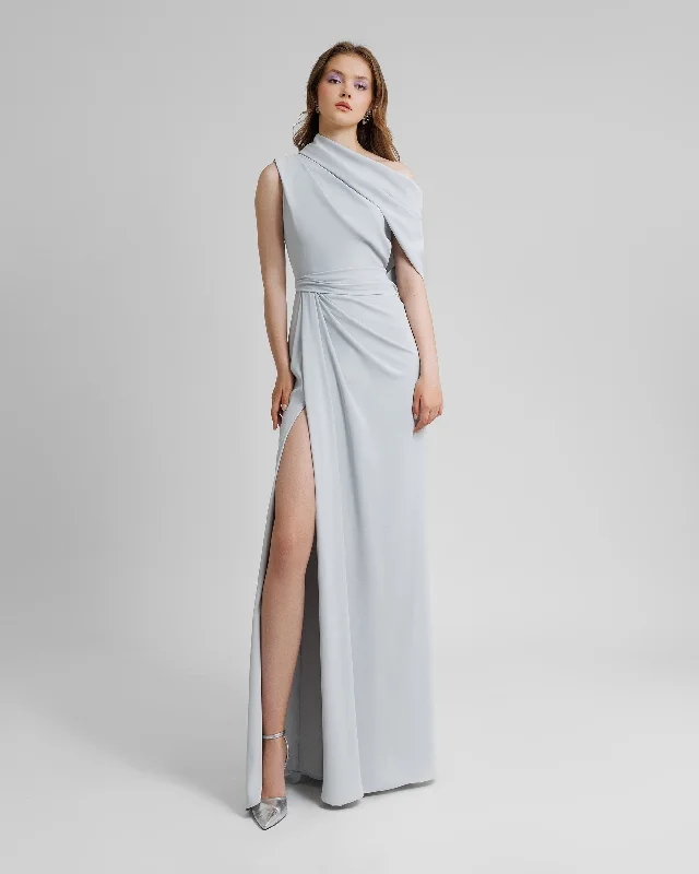 Asymmetrical Neckline Dress
