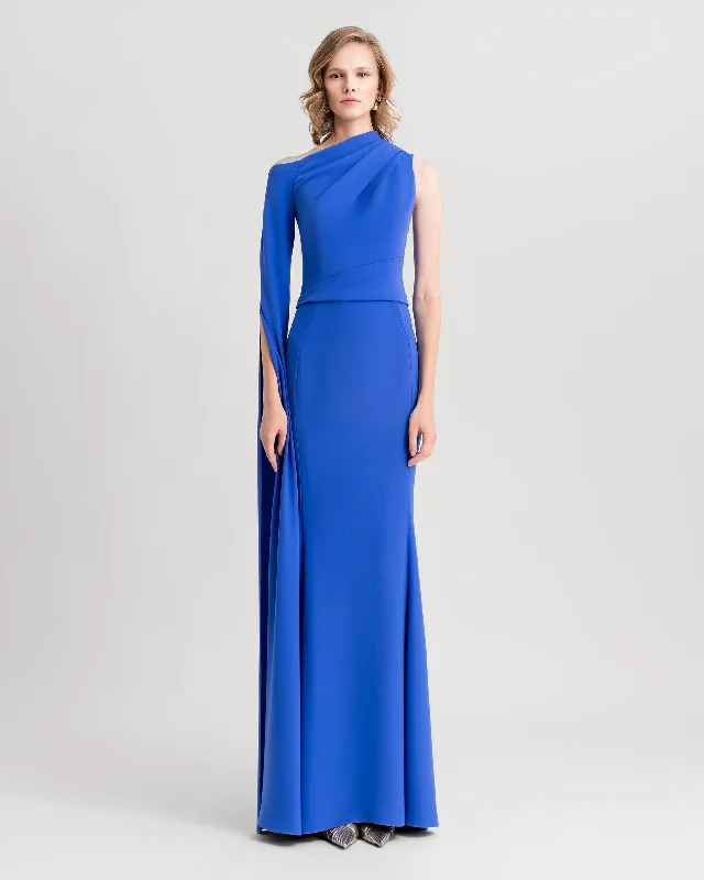 Dress With Floor Length Sleeve