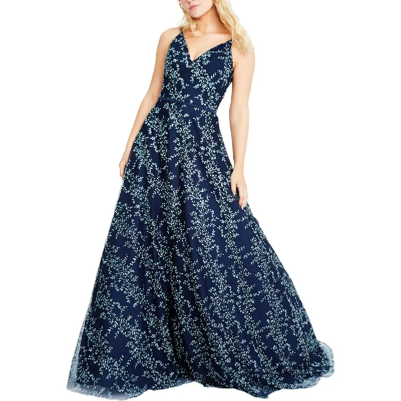 Womens Glitter Embellished Evening Dress