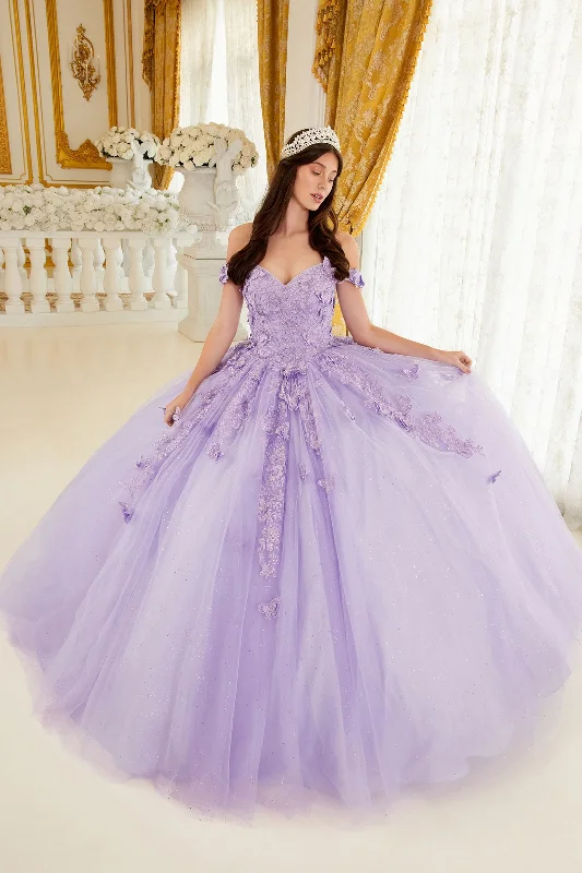 Ladivine 15709 Long Shimmer off the Shoulder quinceanera Ballgown Dress Lace Train Corset Ladivine 15709 Long Shimmer off the Shoulder quinceanera Ballgown Dress Lace Train Corset