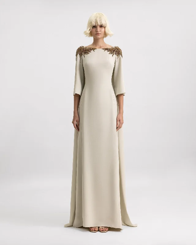 Three-Quarter Sleeves Dress