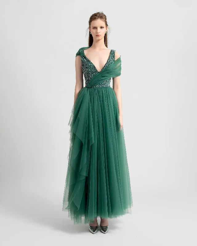 Fully Beaded Bodice Dress