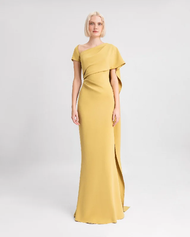 Asymmetrical Neckline Dress