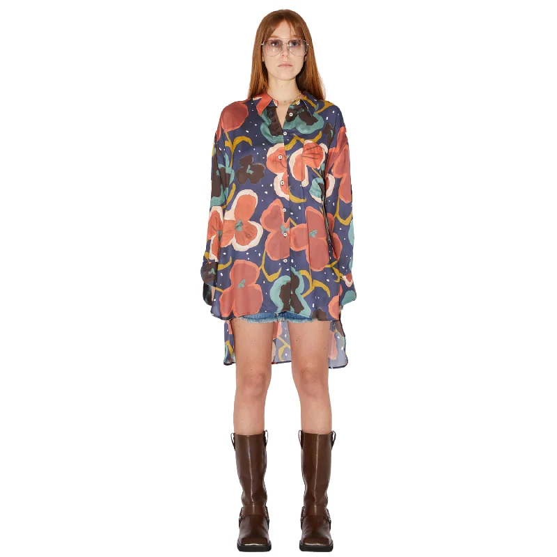 Dress Summer Painted Flower - Multicolor