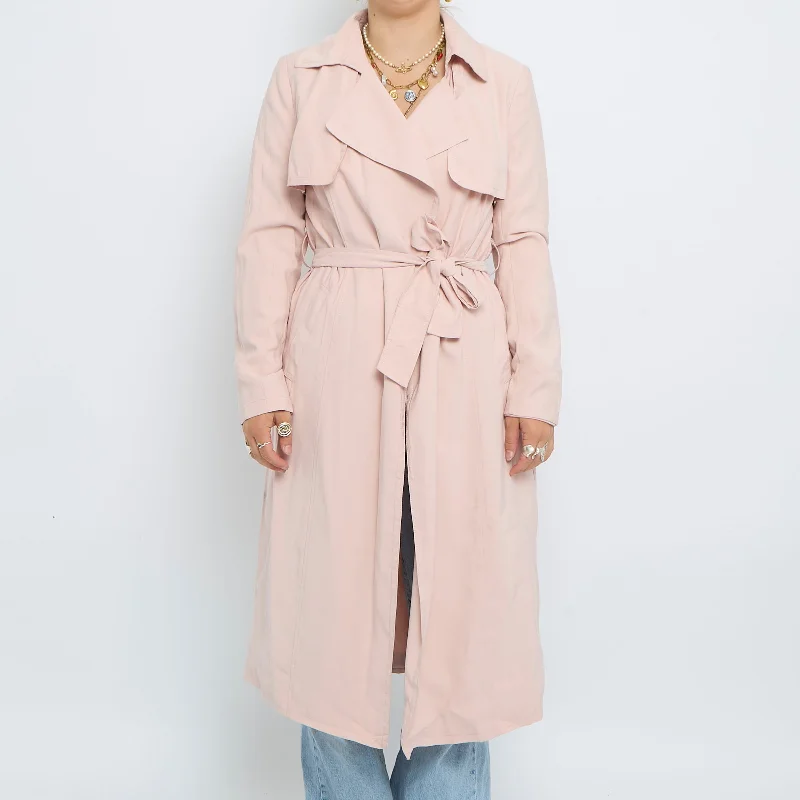 Banana Republic Collared Trench Coat - UK 6 Trendy Double-Breasted Trench