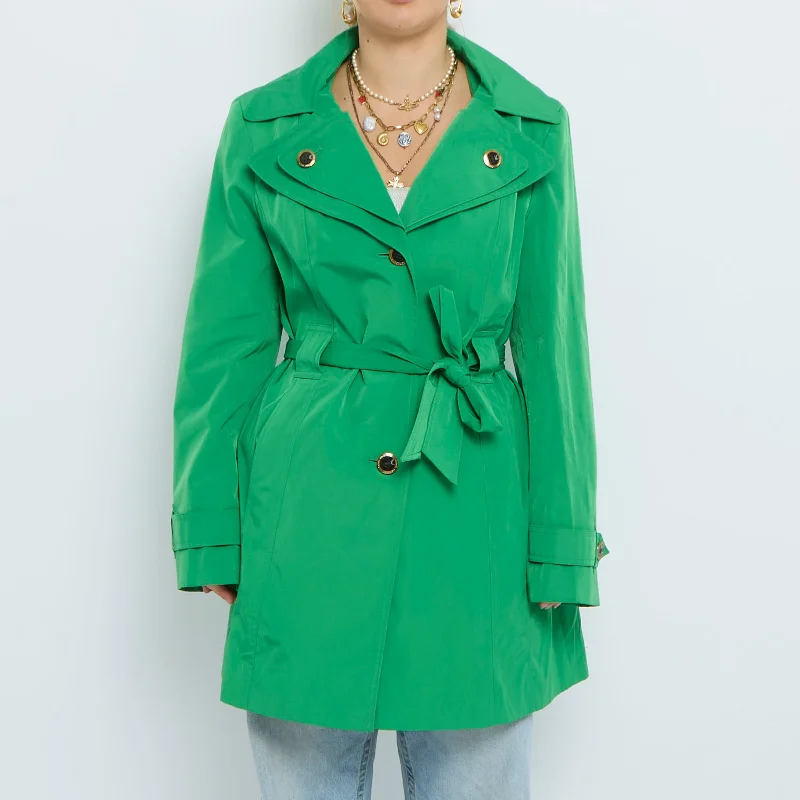 Calvin Klein Nylon Trench Coat with Belt  - S Trendy Hooded Belted Trench
