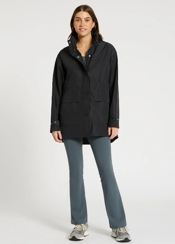 Cinch & Splash Trench Stylish Plaid Trench Design