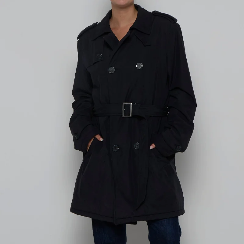Double Breasted Trench Coat - M Soft Waterproof Trench Coat