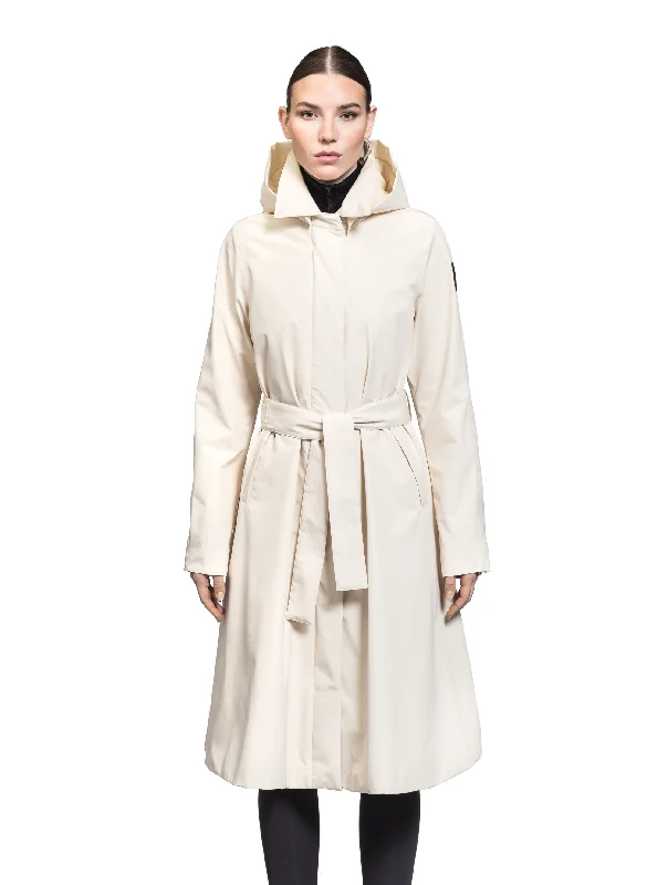 Ivy Women's Tailored Trench Coat Trendy Open Front Trench