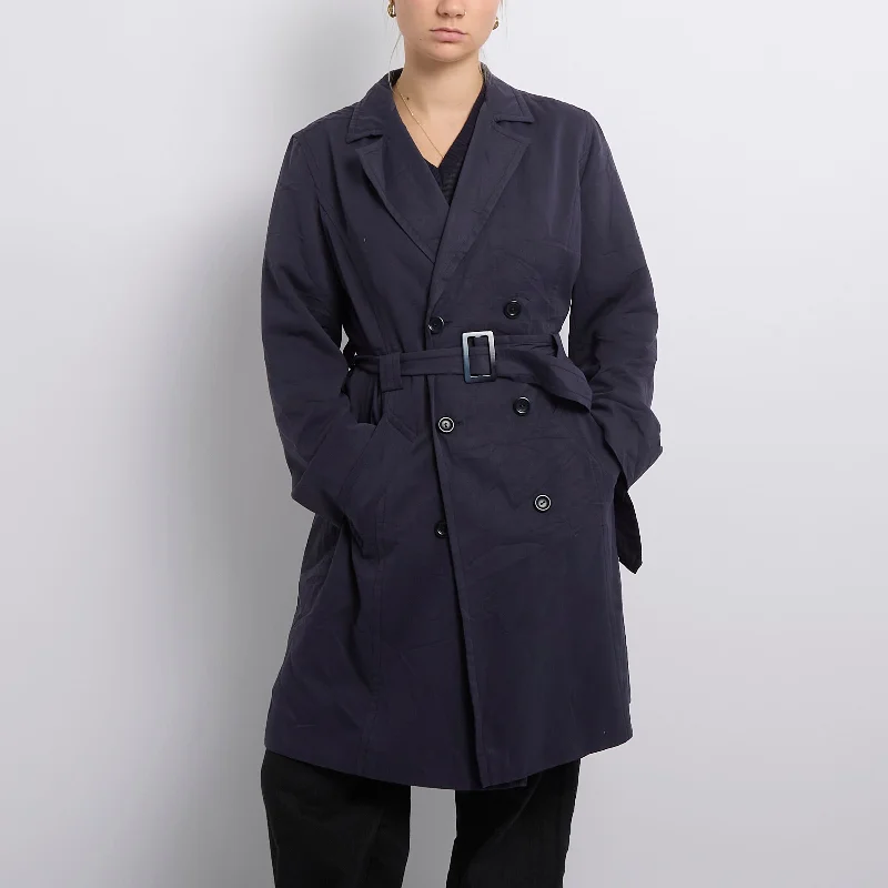 Lightweight Belted Waist Trench Coat- UK 10 Soft Waterproof Trench Coat