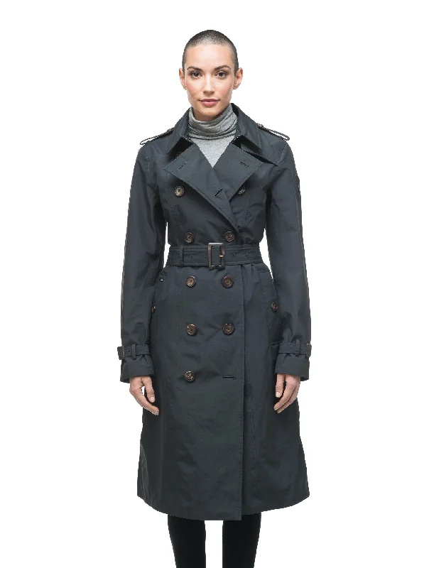 Poppy Trench Comfortable Beige Trench Coat
