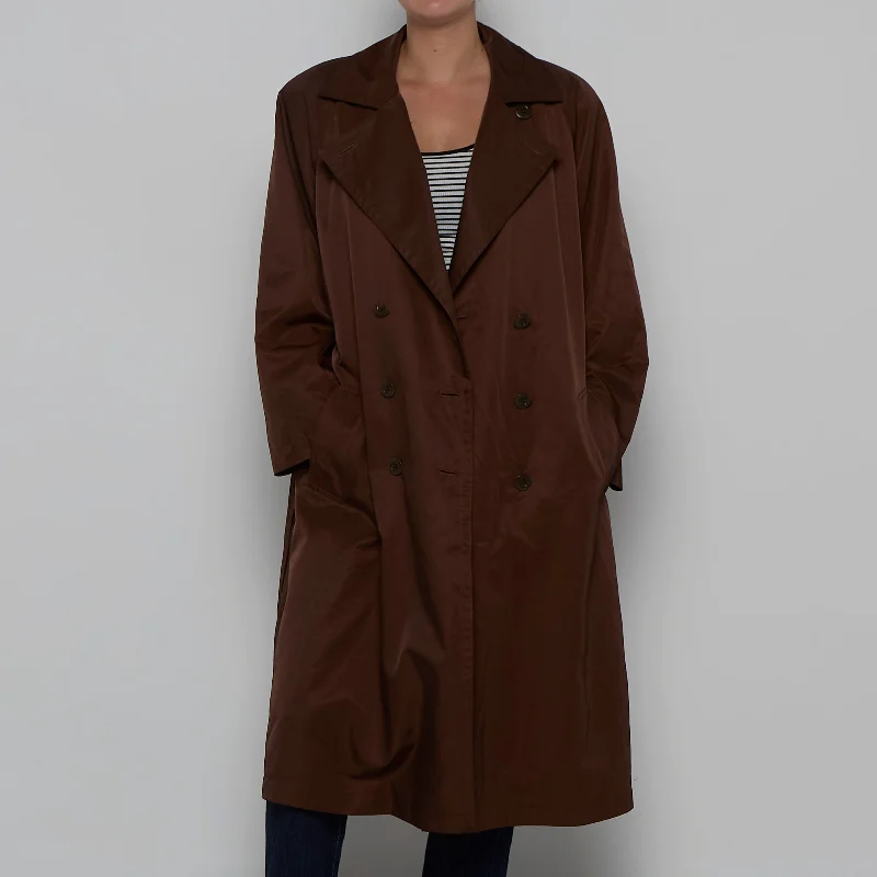 Primisia Trench Coat - M Stylish Full-Length Trench Coat