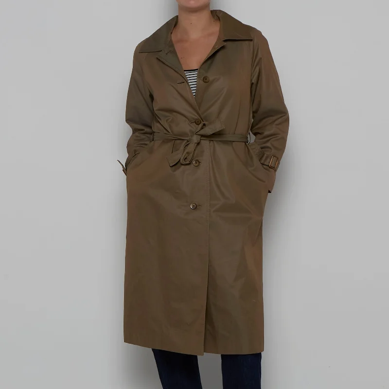 Takashima Long Trench Coat - M Elegant Trench Coat for Fall